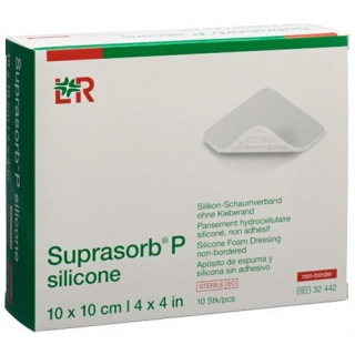 SUPRASORB P SILICONE 10X10CM