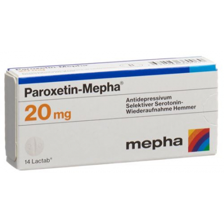 Пароксетин Мефа 20 мг 98 таблеток покрытых оболочкой