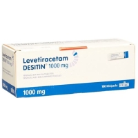 Леветирацетам Деситин 1000 мг 100 мини-упаковок с мини-таблетками покрытыми оболочкой