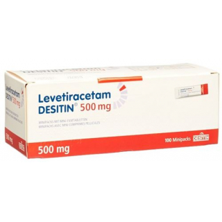 Леветирацетам Деситин 500 мг 100 таблеток покрытых оболочкой