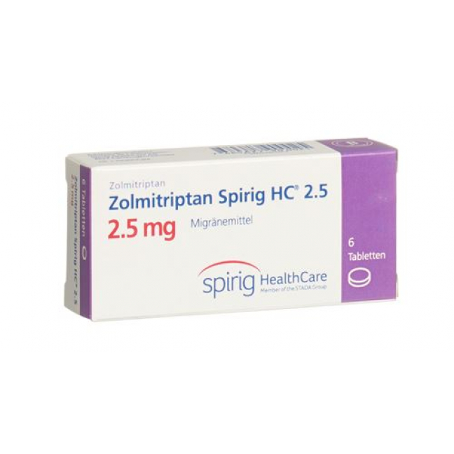 Золмитриптан Спириг 2,5 мг 6 таблеток