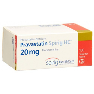 Правастатин Спириг 20 мг 100 таблеток