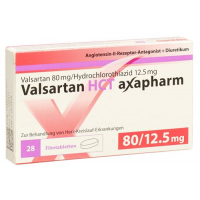 Валсартан ГХТ Аксафарм 80/12,5 мг 98 таблеток покрытых оболочкой
