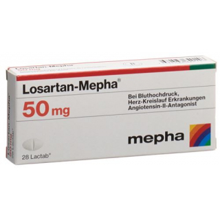 Лозартан Мефа 50 мг 28 таблеток покрытых оболочкой