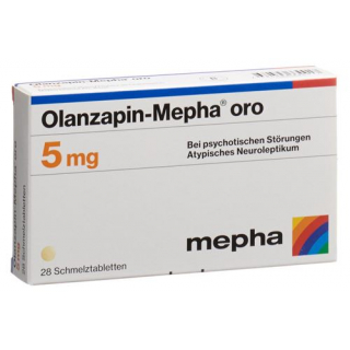 Оланзапин Мефа Oрo 5 мг 98 ородиспергируемых таблеток 