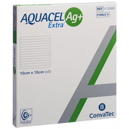 Aquacel Ag+extra компресс 15x15см 5 штук