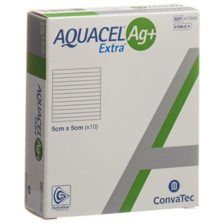 Aquacel Ag+extra компресс 5x5см 10 штук