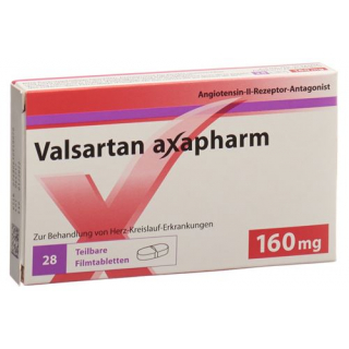 Валсартан Аксафарм 160 мг 56 таблеток покрытых оболочкой