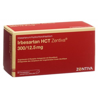 Ирбесартан ГХТ Зентива 300/12,5 мг 98 таблеток покрытых оболочкой