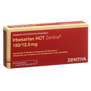 Irbesartan HCT Zentiva 150/12.5 mg 28 filmtablets