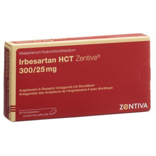 Ирбесартан ГХТ Зентива 300/25 мг 28 таблеток покрытых оболочкой