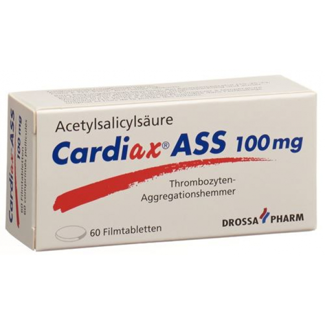 Кардиакс АСС 100 мг 60 новых таблеток в пленочной оболочке