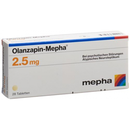 Оланзапин Мефа 2.5 мг 98 таблеток