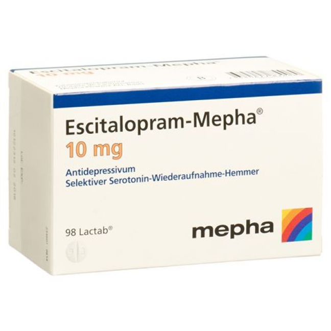 Эсциталопрам Мефа 10 мг 98 таблеток покрытых оболочкой 