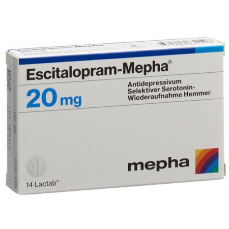 Эсциталопрам Мефа 20 мг 14 таблеток покрытых оболочкой 