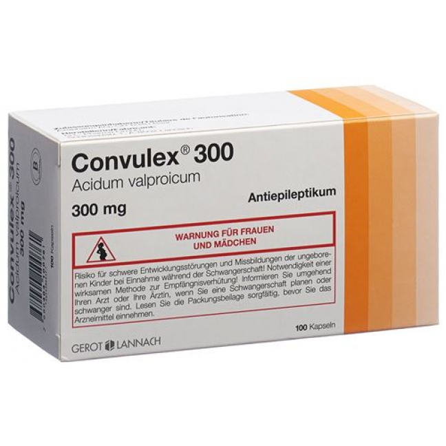 Конвулекс 300 мг 100 капсул