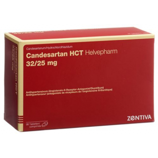Кандесартан НСТ Хелвефарм 32/25 мг 98 таблеток 
