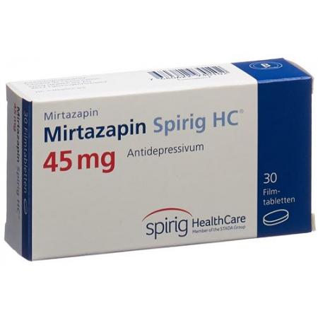 Миртазапин Спириг 45 мг 30 таблеток покрытых оболочкой  