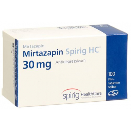 Миртазапин Спириг 30 мг 100 таблеток покрытых оболочкой  