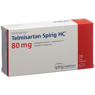 Телмисартан Спириг 80 мг 28 таблеток покрытых оболочкой