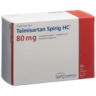 Телмисартан Спириг 80 мг 98 таблеток покрытых оболочкой