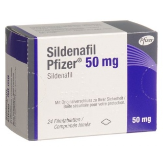 Силденафил Пфайзер 50 мг 24 таблетки покрытые оболочкой 