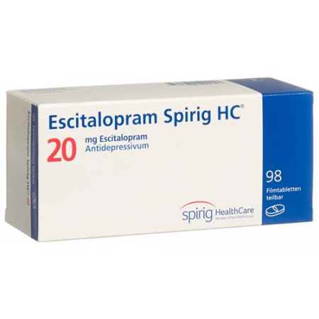 Эсциталопрам Спириг 20 мг 98 таблеток покрытых оболочкой  