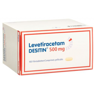 Леветирацетам Деситин 500 мг 100 таблеток покрытых оболочкой 
