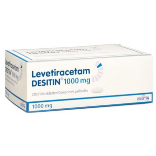 Леветирацетам Деситин 1000 мг 200 таблеток покрытых оболочкой 