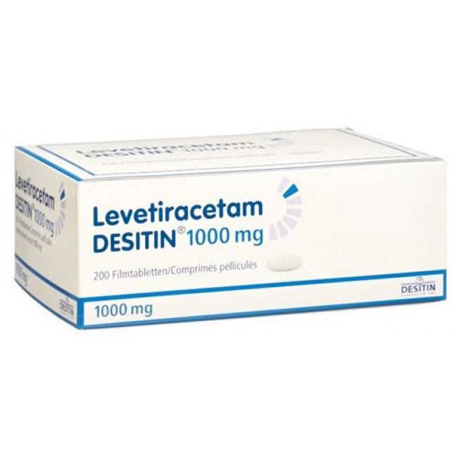 Леветирацетам Деситин 1000 мг 200 таблеток покрытых оболочкой 