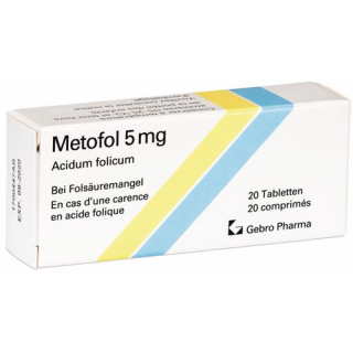 Метофол 5 мг 20 таблеток 
