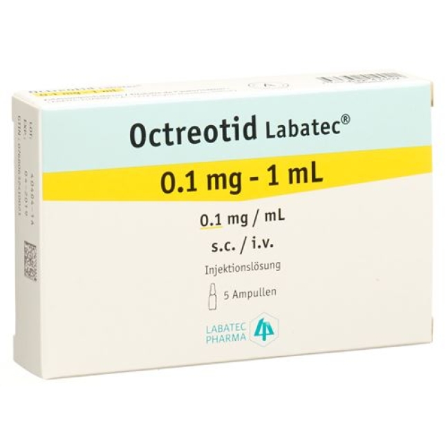 Октреотид Labatec Inj Lös 0,1 мг/мл 5 ампер 1 мл