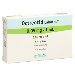 Октреотид Лабатек раствор для инъекций 0,05 мг/мл 5 ампул по 1 мл