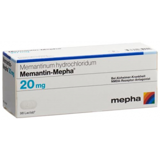 Мемантин Мефа 20 мг 98 таблеток покрытых оболочкой  
