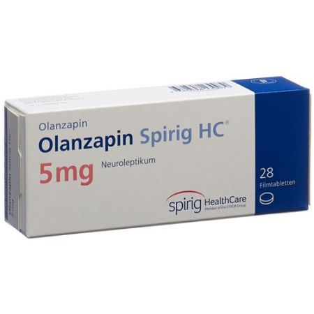 Оланзапин Спириг 5 мг 28 таблеток покрытых оболочкой