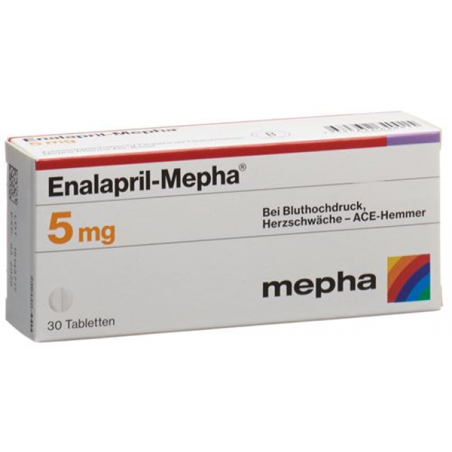 Эналаприл Мефа 5 мг 30 таблеток