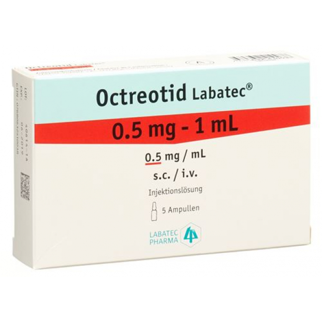 Октреотид Лабатек раствор для инъекций 0,5 мг/мл 5 ампул по 1 мл