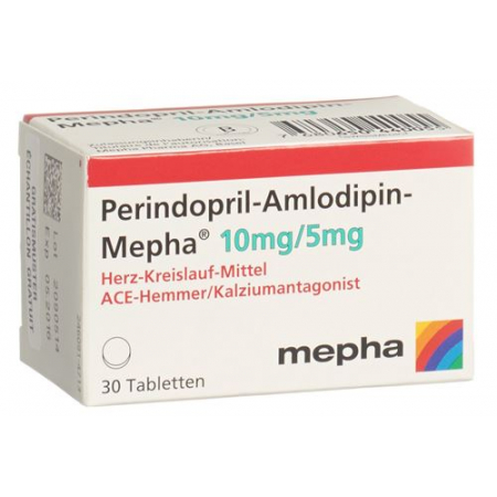 Периндоприл Амлодипин Мефа 10 мг / 5 мг 90 таблеток