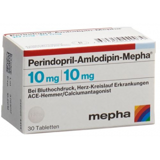 Периндоприл Амлодипин Мефа 10 мг / 10 мг 90 таблеток