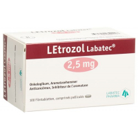 Летрозол Лабатек 2,5 мг 100 таблеток покрытых оболочкой