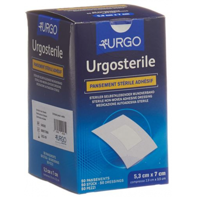 URGOSTER STERIL VERB 53X70MM