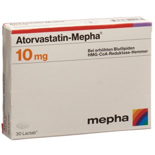Аторвастатин Мефа 10 мг 30 таблеток покрытых оболочкой 
