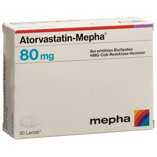 Аторвастатин Мефа 80 мг 100 таблеток покрытых оболочкой 