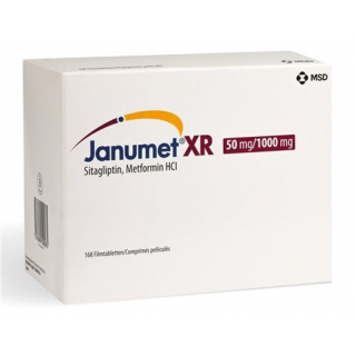 Янумет XR Ретард 50/1000 мг 56 таблеток покрытых оболочкой