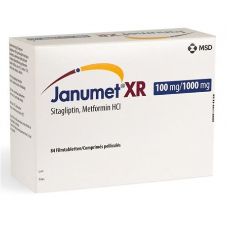 Янумет XR Ретард 100/1000 мг 28 таблеток покрытых оболочкой