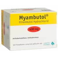 Миамбутол 400 мг 100 таблеток покрытых оболочкой 