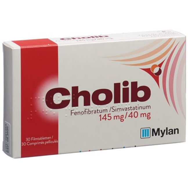 Холиб 145 мг / 40 мг 30 таблеток покрытых оболочкой