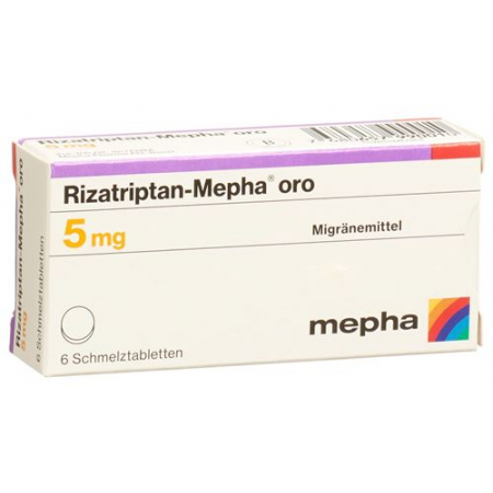 Ризатриптан Мефа Оро 5 мг 6 ородиспергируемых таблеток 