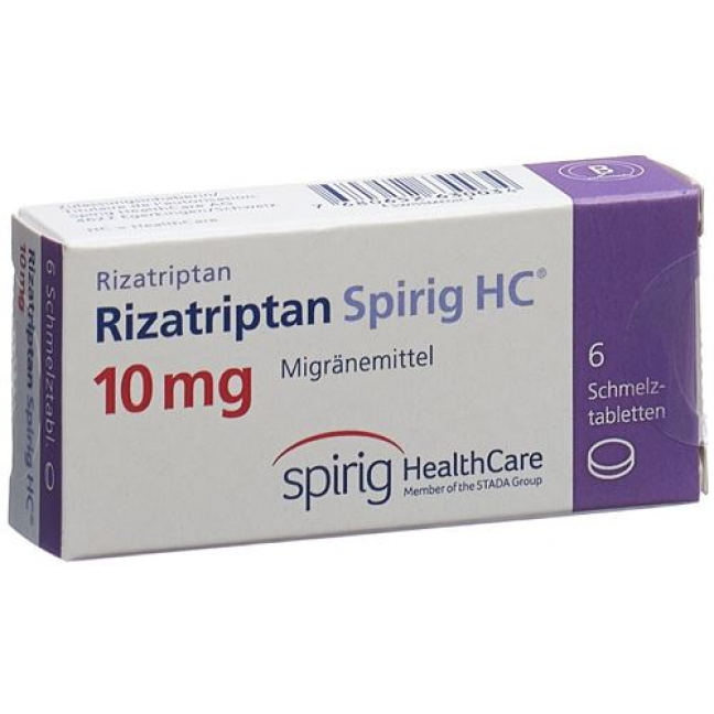 Ризатриптан Спириг 10 мг 6 ородиспергируемых таблеток 