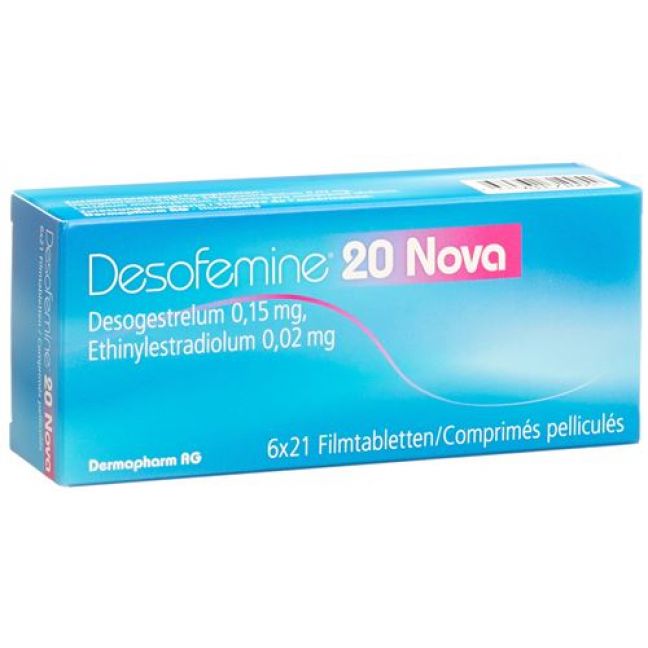 Десофемин 20 Нова 6 x 21 таблетка покрытая оболочкой